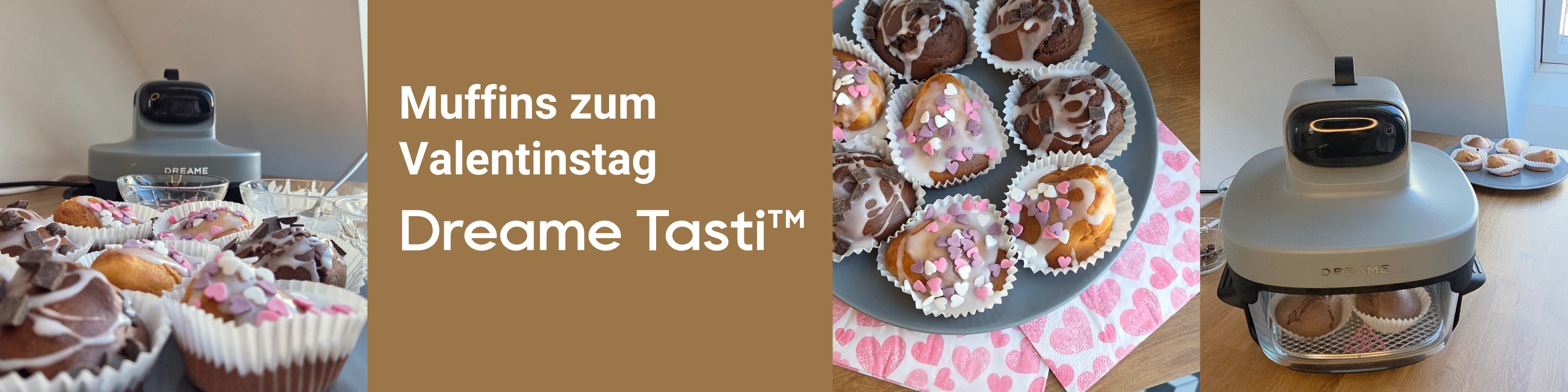 Muffins zum Valentinstag mit der Dreame Tasti™