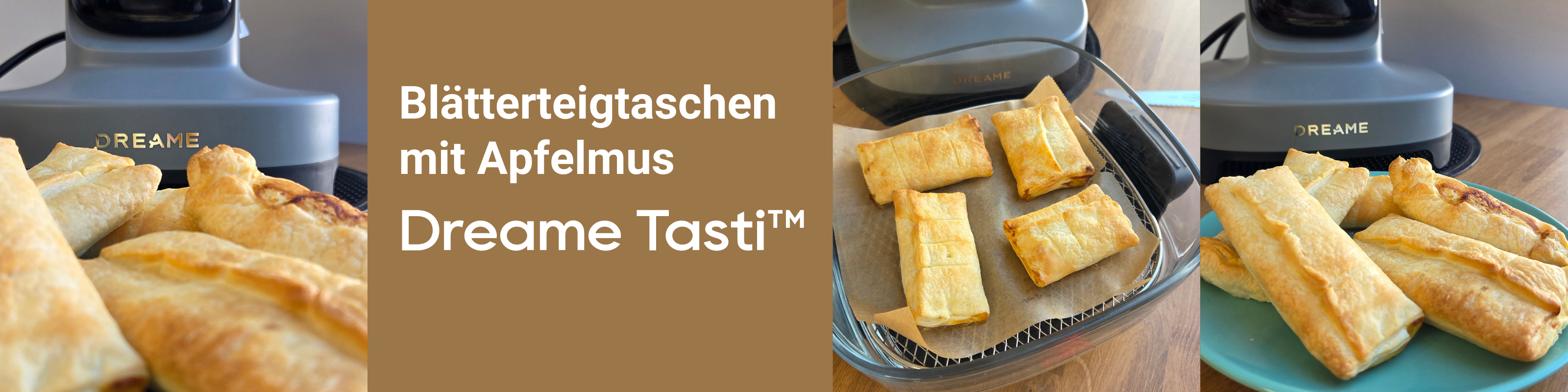 Blätterteigtaschen aus der Heißluftfritteuse