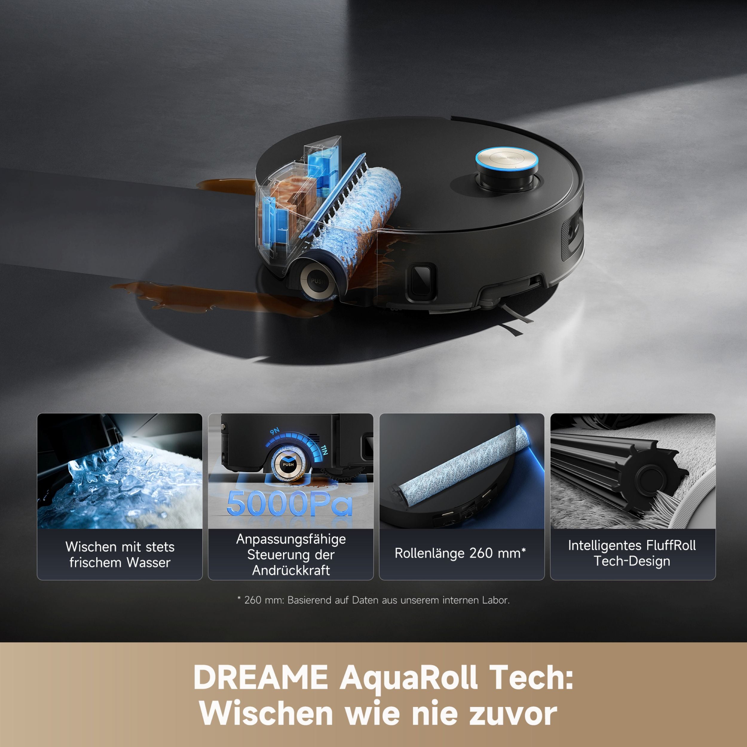 DREAME Aqua10 Ultra Roller Complete Wisch- und Saugroboter